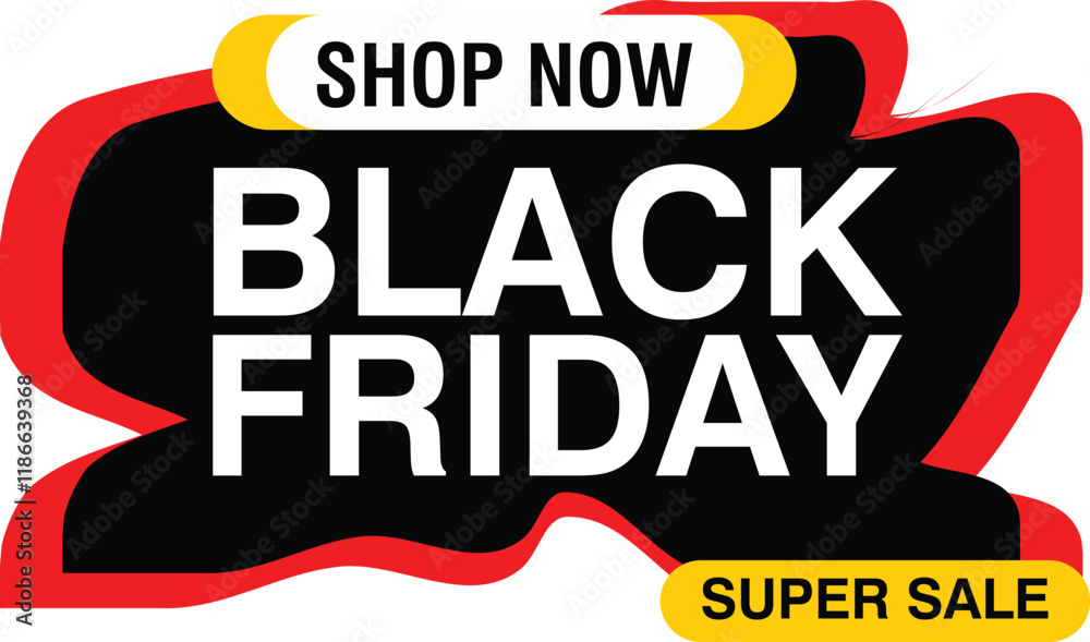 Fototapeta premium Special offer banner, hot sale, big sale, super sale, sale banner vector, black and yellow banner