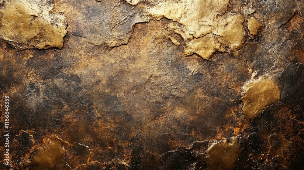 Golden Veins: A Textured Stone Surface Golden Veins: A Textured Stone Surface