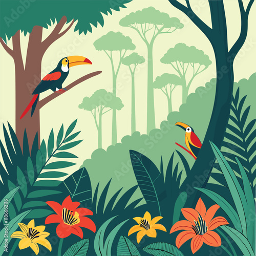 create a colorful vector illustration