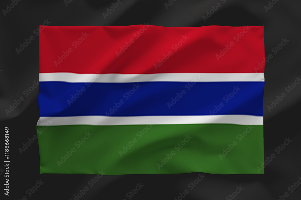 Fototapeta premium GAMBIA FLAG