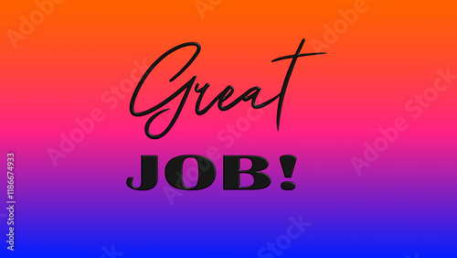 great job colorful background business