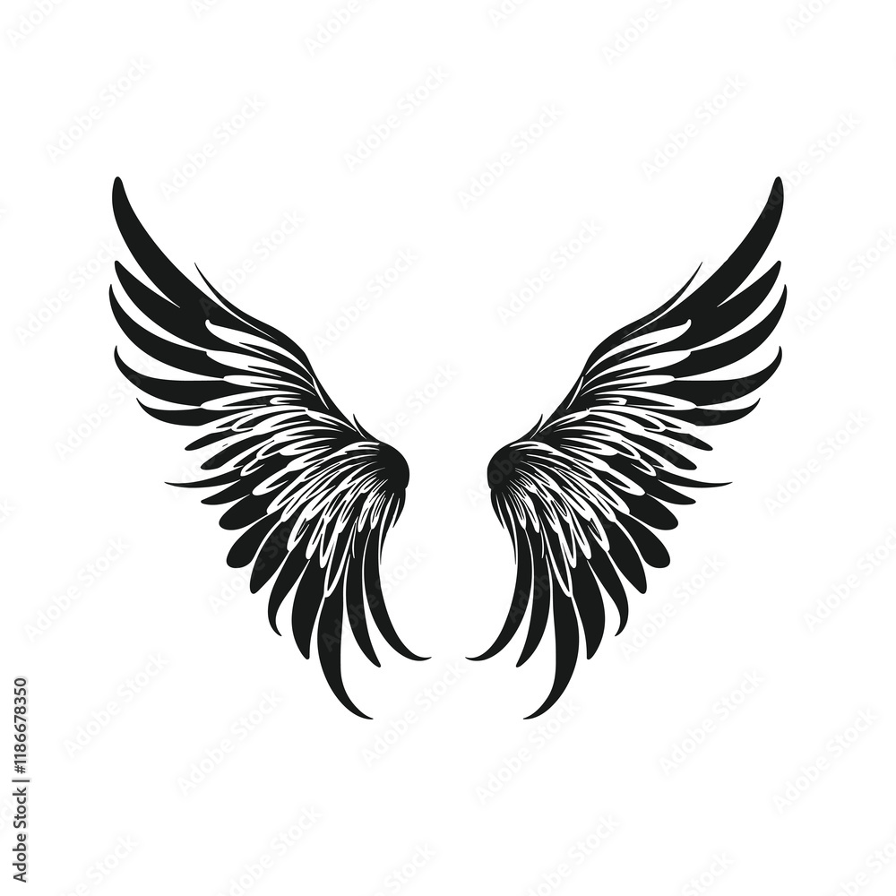 Obraz premium elegant illustration of wings