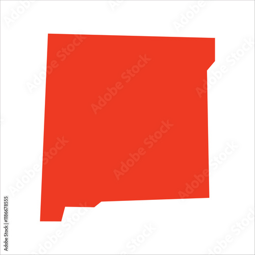 new mexico map outline, usa state map