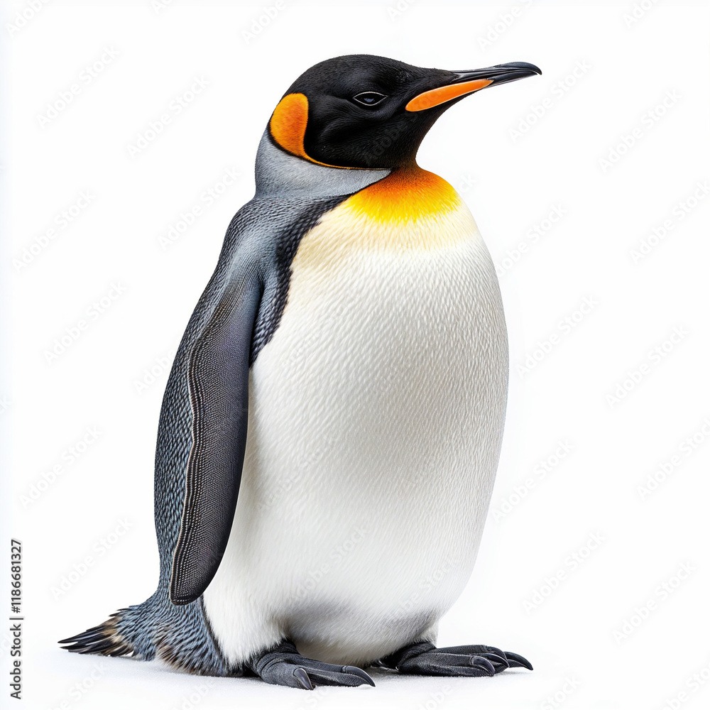 Fototapeta premium penguin isolated on white background