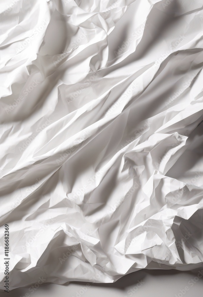 Obraz premium stylish minimalist crumpled paper background perfect captivating product clean aesthetic, texture, design, white, surface, flat, lay, simple, backdrop