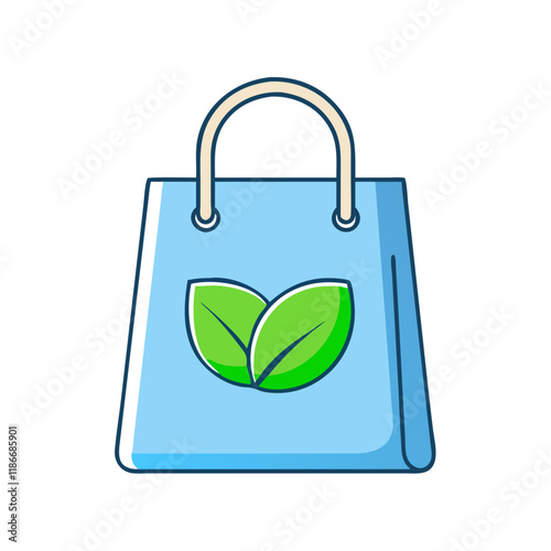 eco friendly bag vector icon, earth day vector illustration - simple illustration of eco friendly bag perfect for logos, and earth day-themed designs. photo