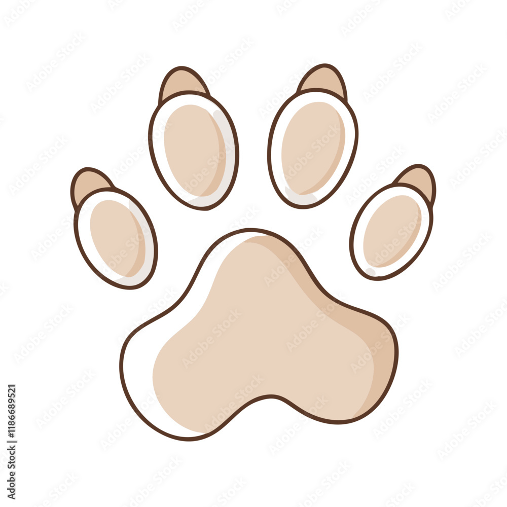 animal footprint vector icon, earth day vector illustration - simple illustration of animal footprint perfect for logos, and earth day-themed designs. animal footprint vector icon, earth day vector illustration - simple illustration of animal footprint perfect for logos, and earth day-themed designs.