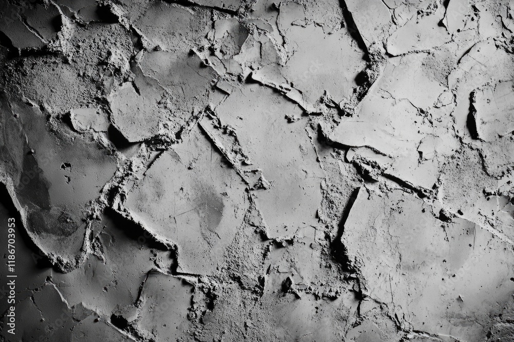 Naklejka premium Old cracked wall with a rough texture, suitable for backgrounds or architectural designs
