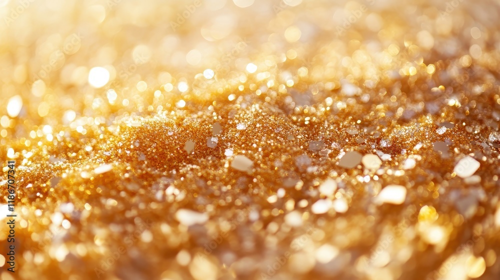 Golden Glitter Background Shimmering Sparkle Texture Golden Glitter Background Shimmering Sparkle Texture
