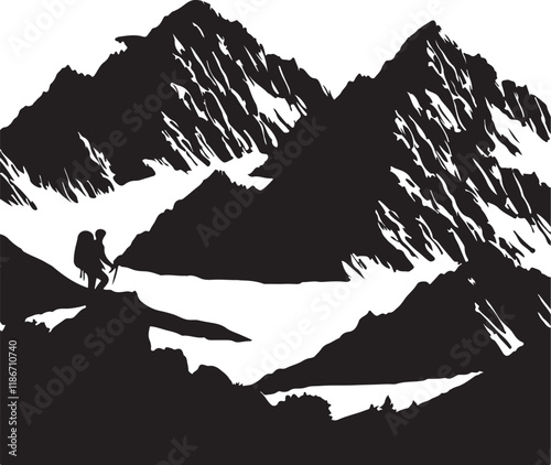 silhouette of a mountain