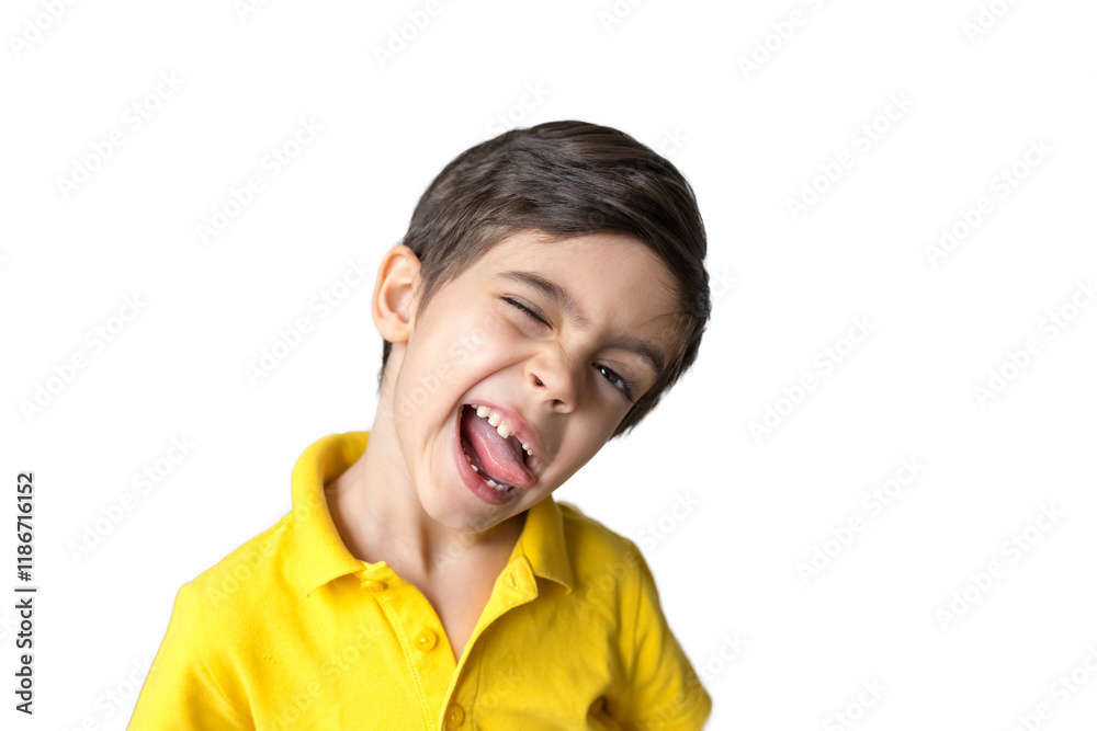 Cute boy on white background. Family concept. Little child. Smile boy without tooth. Cute boy on white background. Family concept. Little child. Smile boy without tooth.