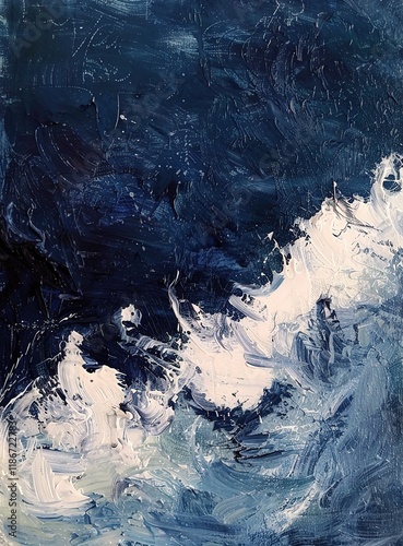 Wallpaper Mural Pure blue turquoise water texture of the ocean sea with foam and waves Torontodigital.ca