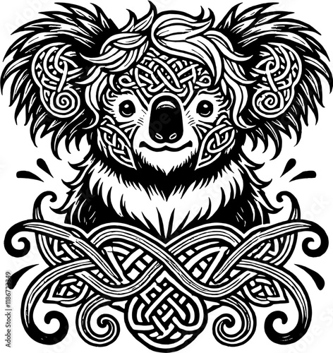 Canvas Print koala smile.eps