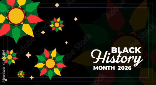 Black History Month background. African American History is celebrated annually in February.
