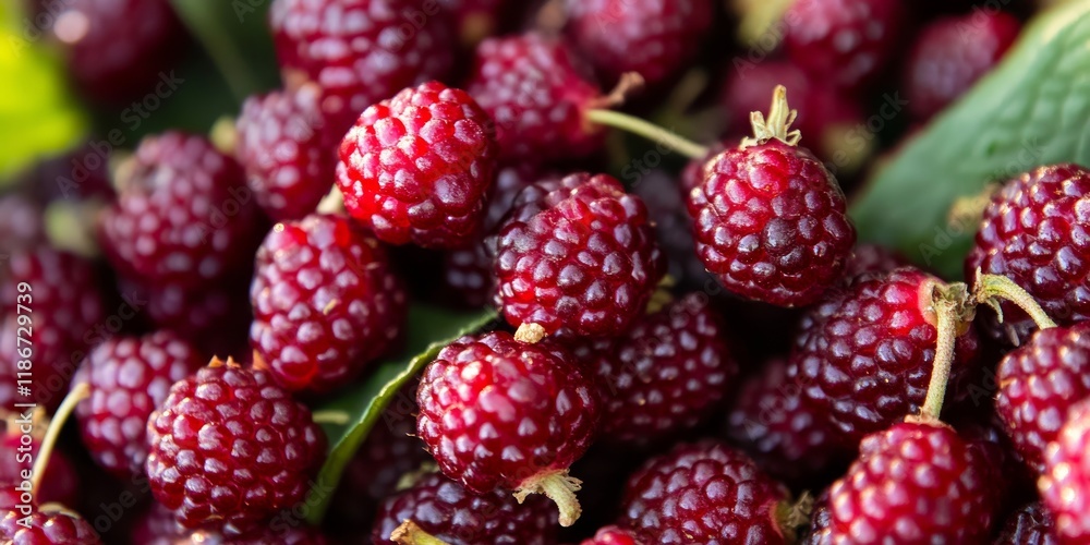 Mulberry presents a stunning display of dark red fruit that appears both fresh and vibrant, making mulberry a delightful choice for any setting. Mulberry fruit is truly captivating.