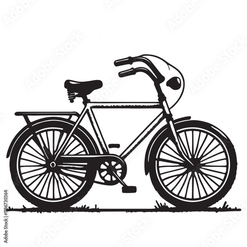 bicycle isolated on white