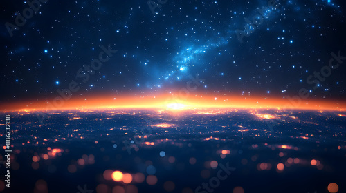 abstract background with stars