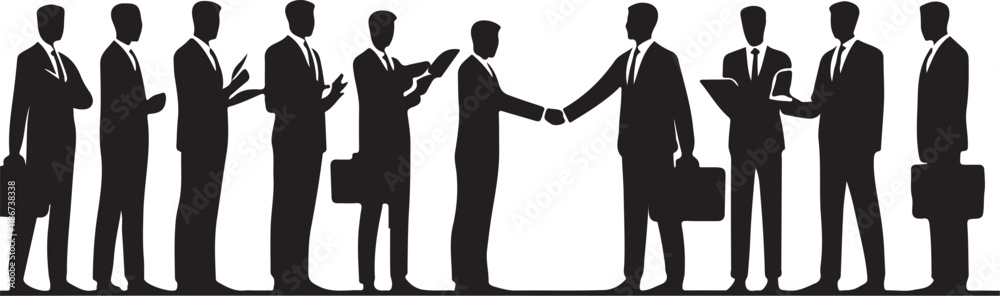 silhouettes of people