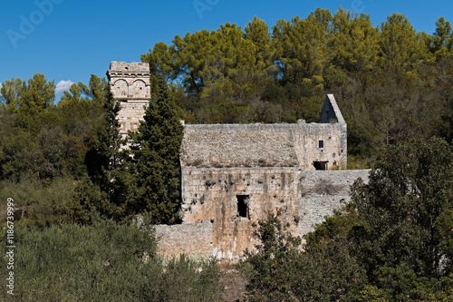 Church of Saint Mary of Mercy from the 15th century in Mostir Bay on Scedro Island. Croatia. Europe. photo