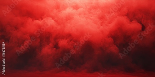 A deep, saturated red mist enveloping a lively red backdrop forms a bold and striking foundation. This intense red haze enhances the vibrant red background.