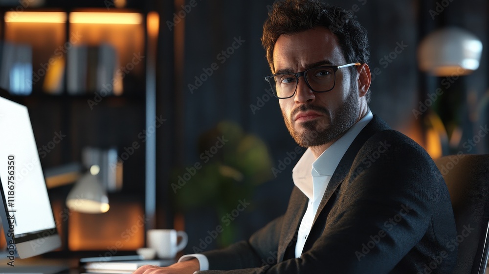 A successful businessman or employee A successful businessman or employee