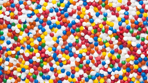 Vibrant Colorful Dots in Confetti Style Seamless High Quality Design