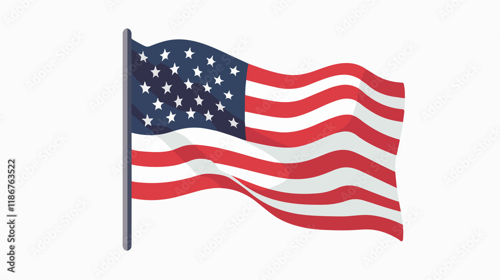 Obraz premium National Flag Icon: Symbolizing Identity with Iconic Design Element