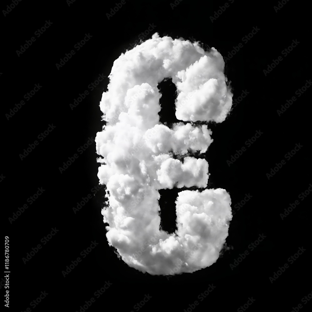 The euro sign made of puffy white clouds against a black background, has a soft, airy look, resembling real clouds. The bold contrast creates a whimsical, sky-inspired typography design. The euro sign made of puffy white clouds against a black background, has a soft, airy look, resembling real clouds. The bold contrast creates a whimsical, sky-inspired typography design.