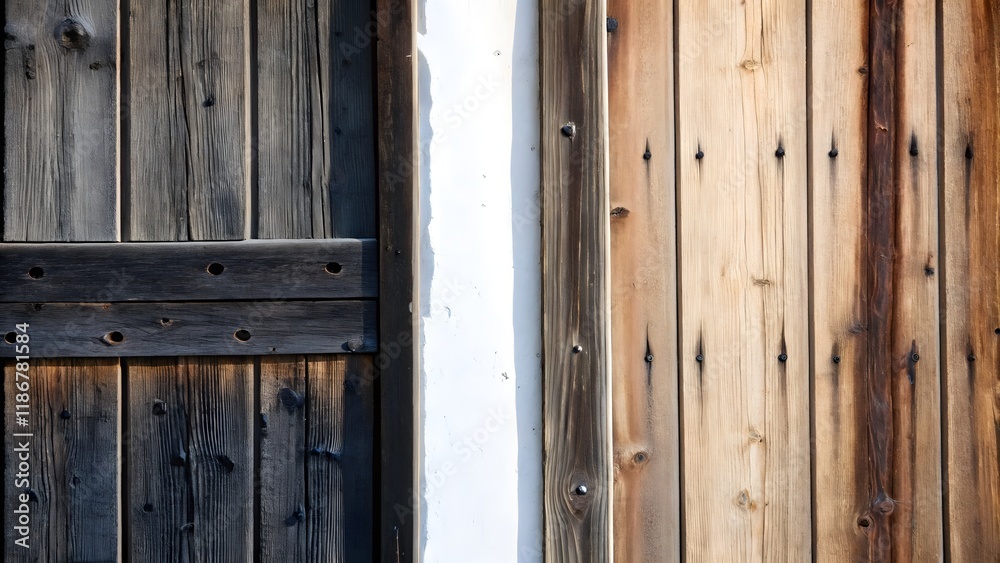 Aged Barnwood Planks with Rustic Appeal and Deep Textures Aged Barnwood Planks with Rustic Appeal and Deep Textures