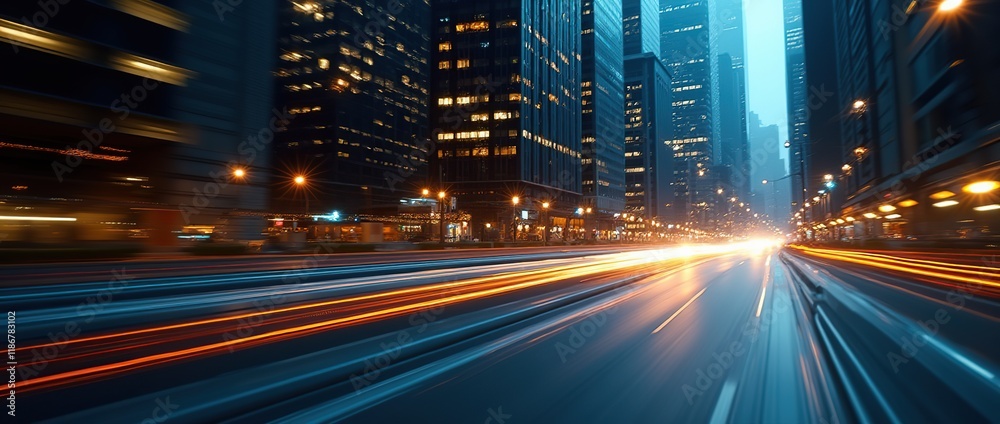 Abstract speed highway background, city buildings, cars lights , fast traffic motion blur. Abstract speed highway background, city buildings, cars lights , fast traffic motion blur.