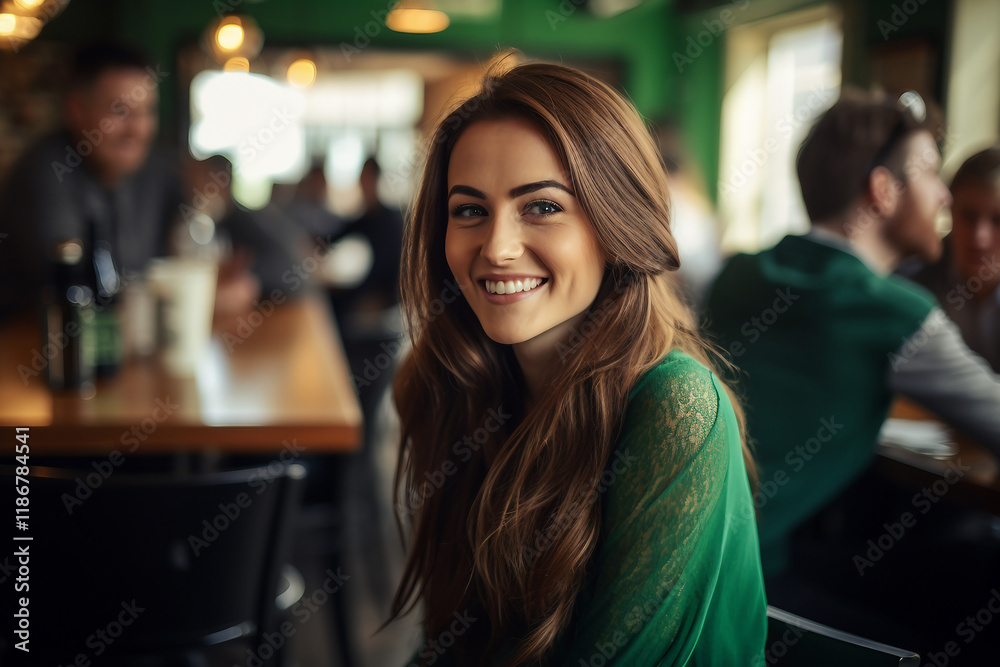 Irish people celebrating national holiday Saint Patrick Day, Generative AI conceptual illustration photo Irish people celebrating national holiday Saint Patrick Day, Generative AI conceptual illustration photo