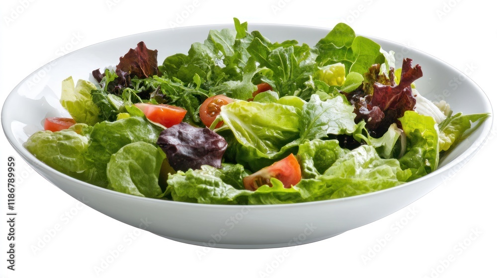 Fresh green salad with cherry tomatoes in a white bowl. Fresh green salad with cherry tomatoes in a white bowl.