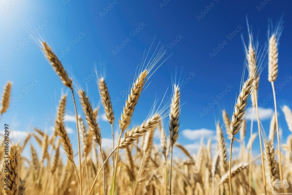 Golden Wheat Field under Sunny Sky. Scenic Rural Landscape with Yellow Cereal Plants. Agriculture and Nature Concept with Blue Sky. (AR 3:2) Golden Wheat Field under Sunny Sky. Scenic Rural Landscape with Yellow Cereal Plants. Agriculture and Nature Concept with Blue Sky. (AR 3:2)