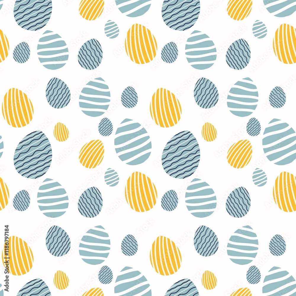 Minimalistic Easter background with eggs Minimalistic Easter background with eggs
