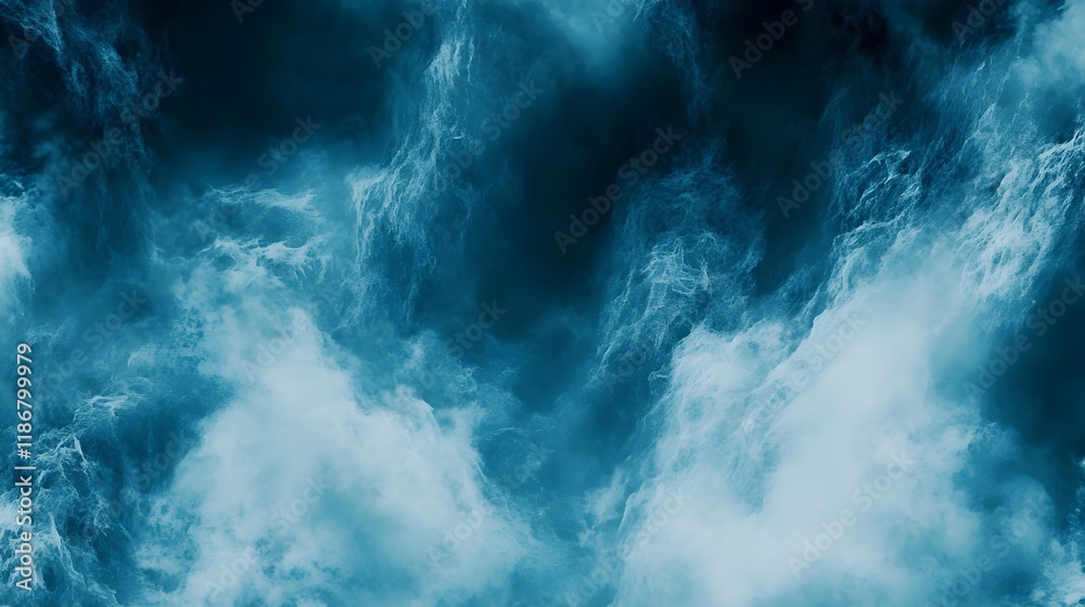 Calm Blue Water Ripple Effect in High Resolution Photorealistic Detail