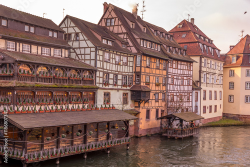 The Petite France district in Strasbourg, Alsace, France