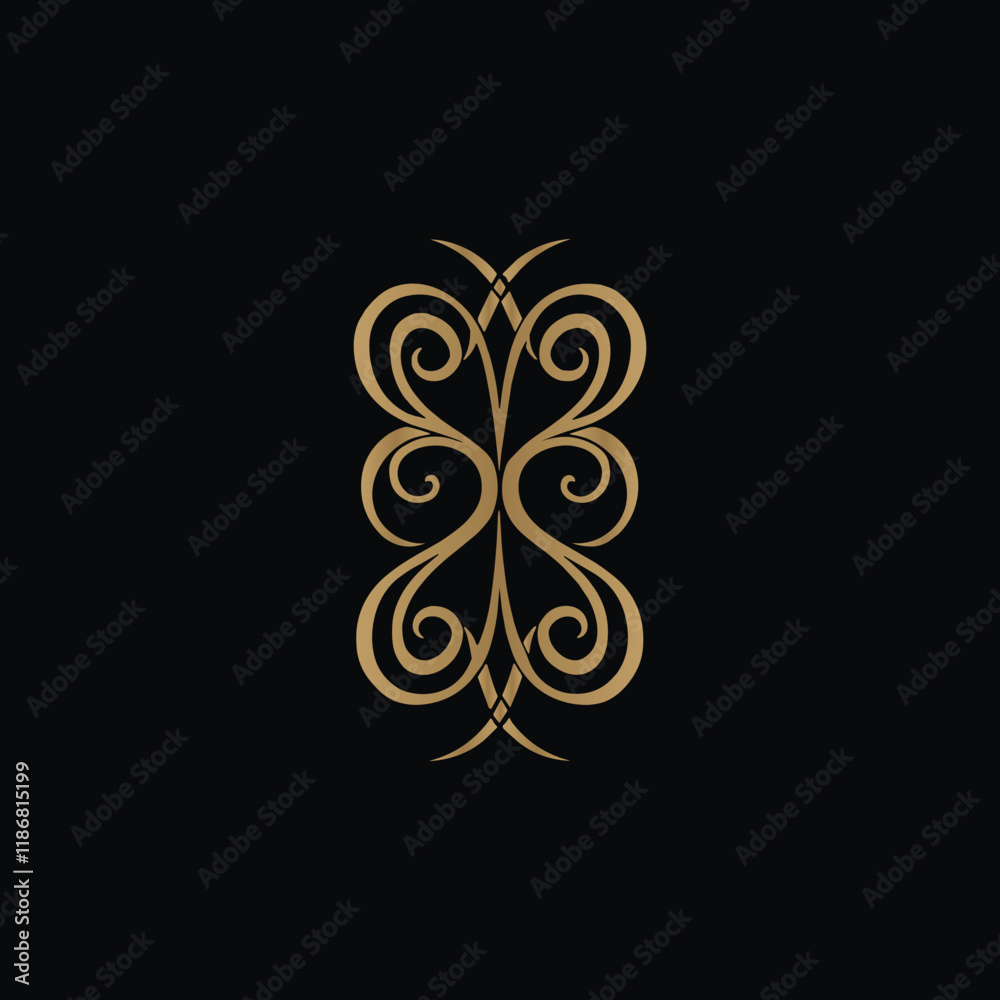 Fototapeta premium elegant illustration of design element