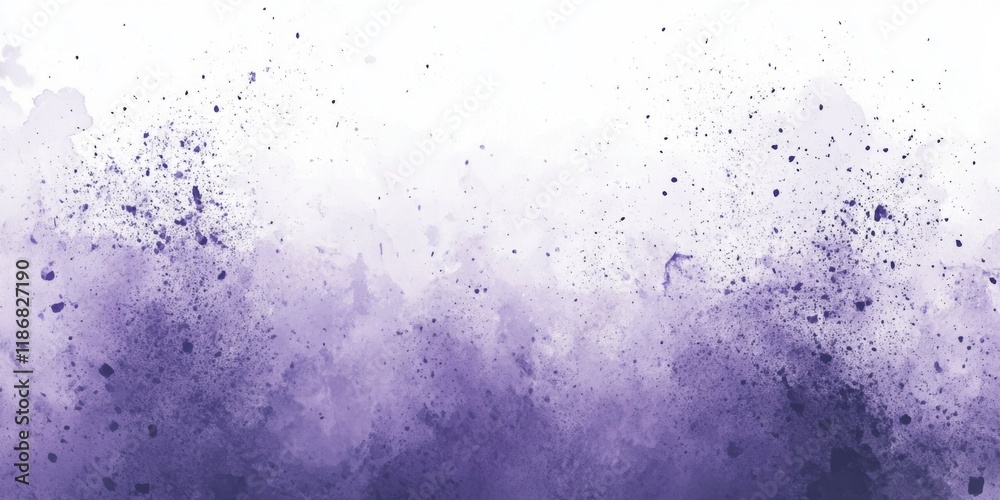 Grey and Purple Dust Explosion with Flying Particles and Smoke Effect on White Background, Powder Splash Art Print Grey and Purple Dust Explosion with Flying Particles and Smoke Effect on White Background, Powder Splash Art Print