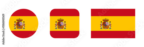 Spain flag icon set