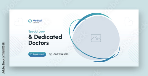 Medical healthcare facebook timeline cover and web banner template