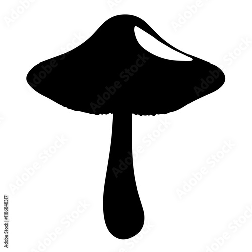 Mushroom Silhouette Vector: High-Quality Free Resource