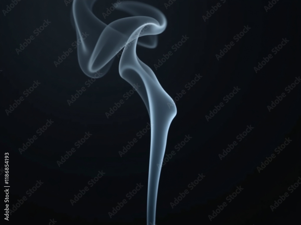 A Thin Plume Of White Smoke Emerges From A Dark Backdrop, Creating A Striking Visual Contrast Instantly. 00001 A Thin Plume Of White Smoke Emerges From A Dark Backdrop, Creating A Striking Visual Contrast Instantly. 00001