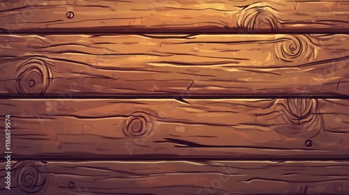 Rustic brown wooden planks background texture.
