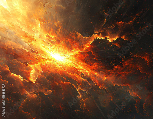 Fiery Celestial Burst photo