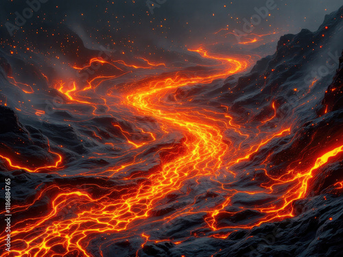 fire on black