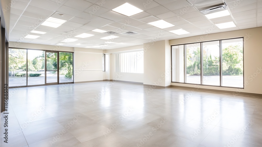 Spacious Modern Conference Room with Large Windows and Natural Light : Generative AI Spacious Modern Conference Room with Large Windows and Natural Light : Generative AI