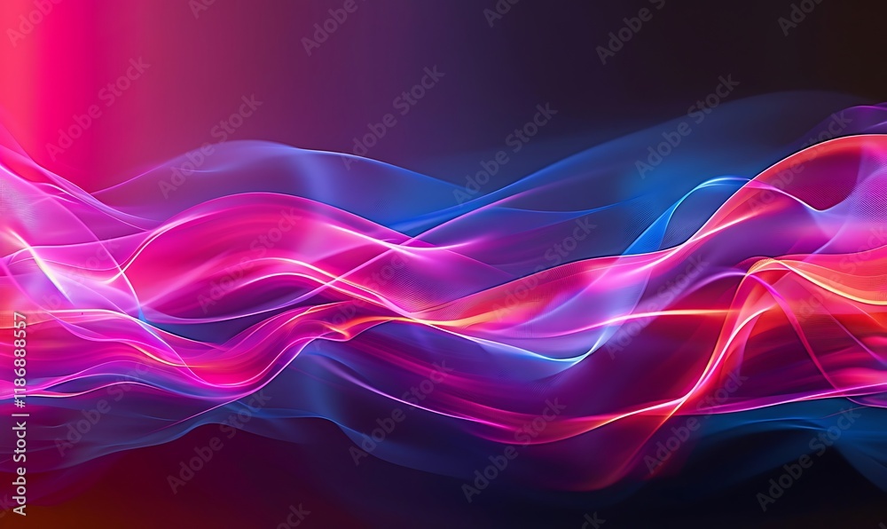 A dynamic abstract with intertwined neon light waves, radiating energy and a futuristic vibe A dynamic abstract with intertwined neon light waves, radiating energy and a futuristic vibe