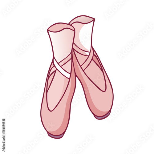 ballerina pointe shoes vector icon, dance day vector illustration - simple illustration of ballerina pointe shoes perfect for logos, and dance day-themed designs.