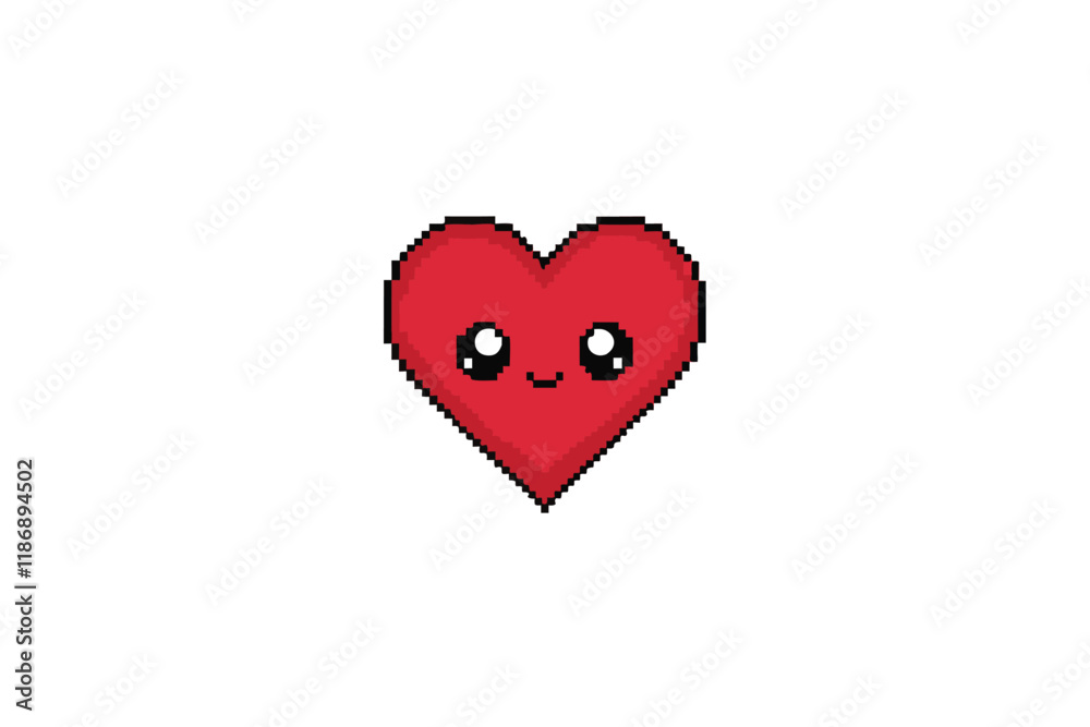 Red heart vector silhouette Red heart vector silhouette