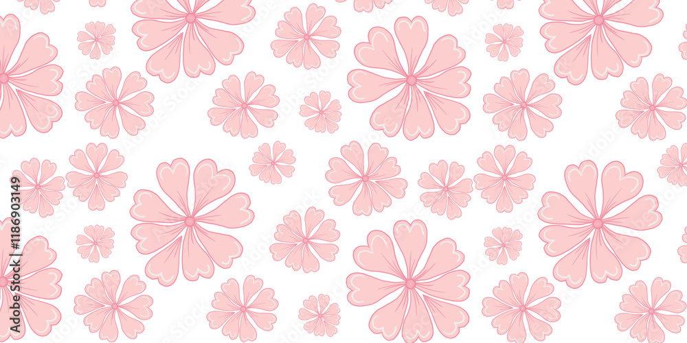 custom made wallpaper toronto digitalBright pink floral pattern, perfect for the warm spring season.